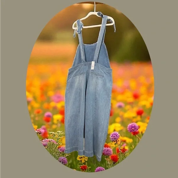 NY & Co Denim Wide Leg Overalls. NWT
SIZE: XL - Picture 3 of 13